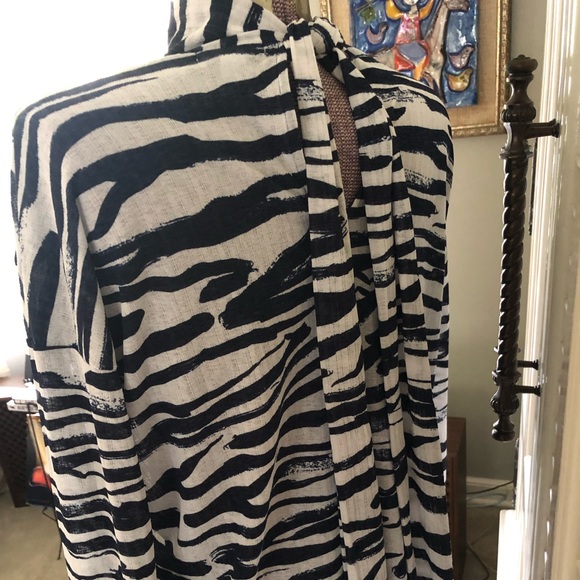 Nine West Navy & White Blouse - Picture 4 of 9